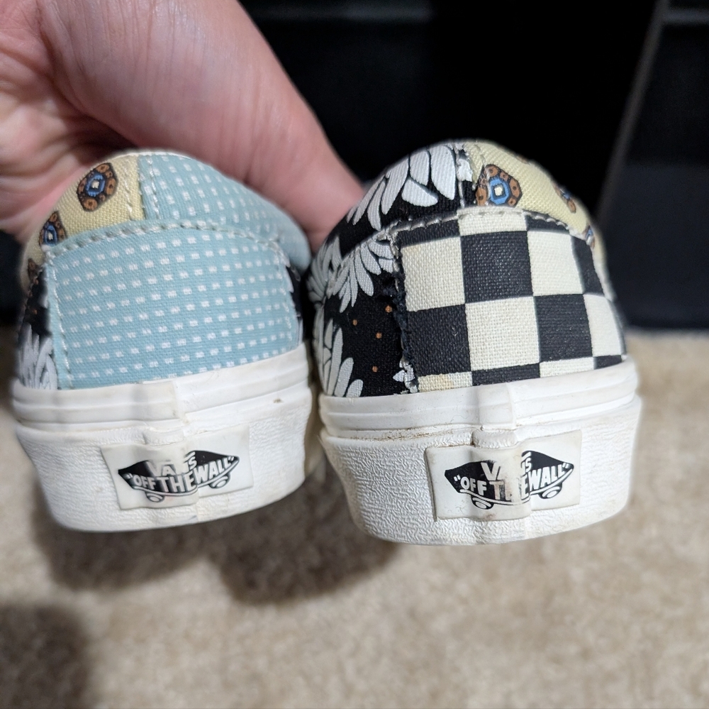 Vans Tiger Patchwork Era Skate Shoes Multicolor Laced Low Top Women's Sz 5 - Picture 3 of 6